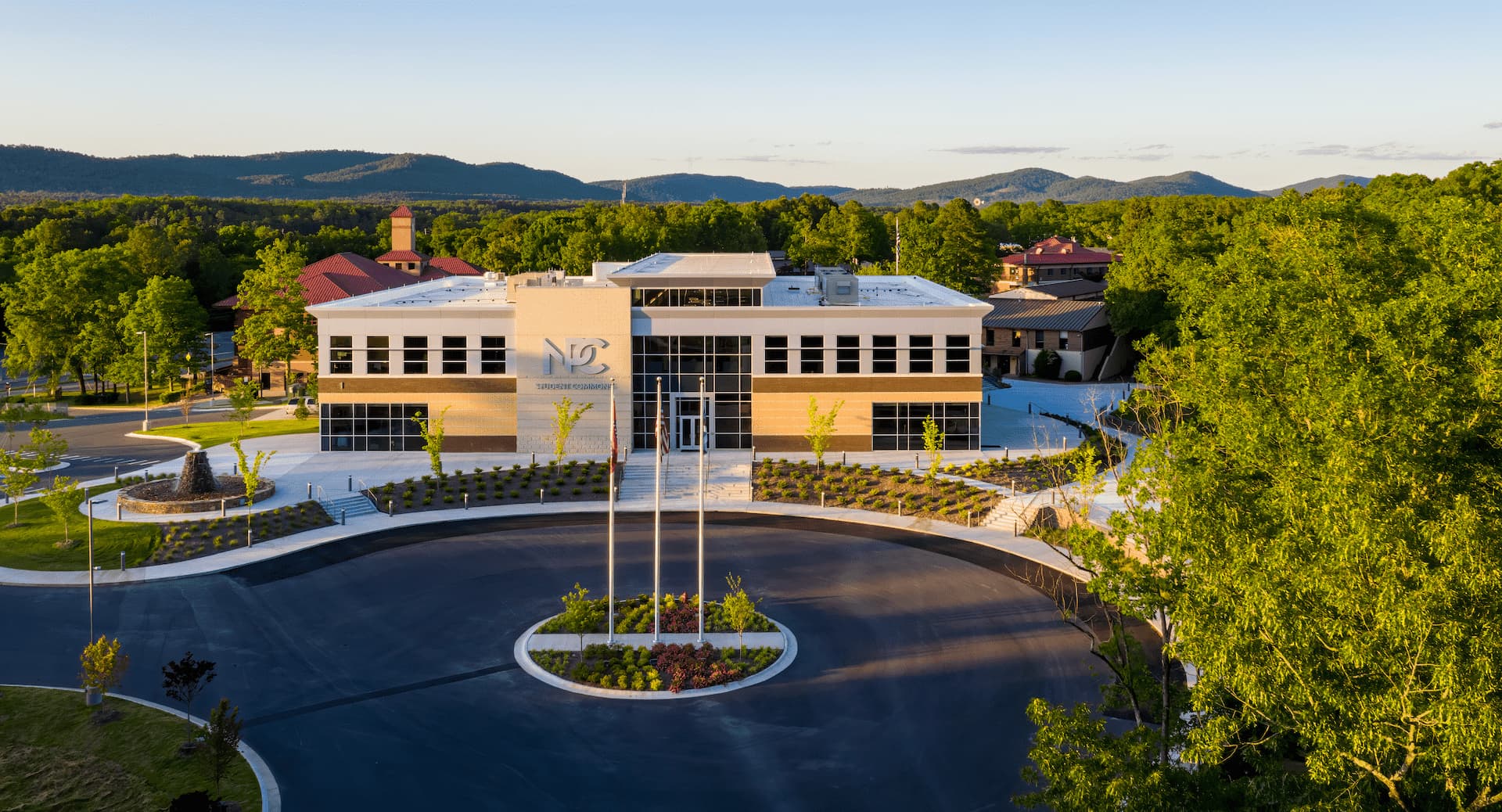 Students working at desks